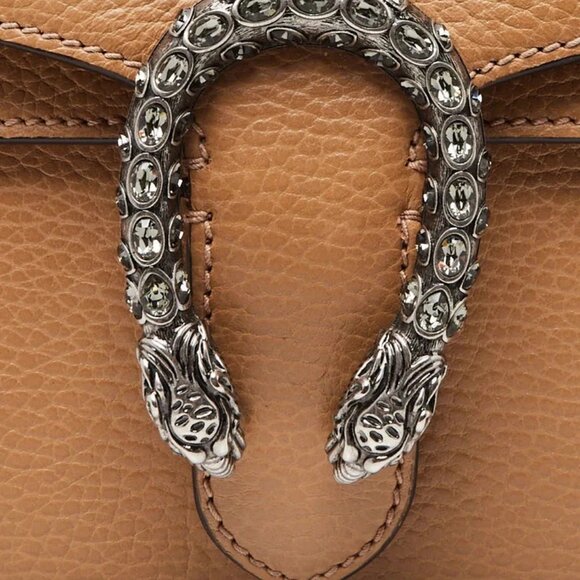 Gucci Beige Leather Mini Dionysus Shoulder Bag - Picture 5 of 10